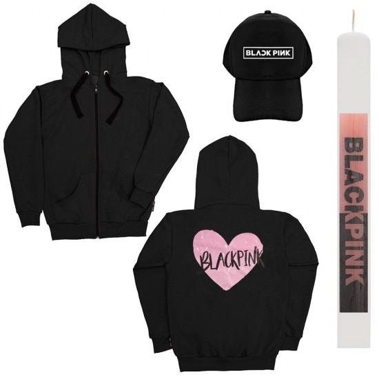 Παιδικό Σετ Ζακετα Με Καπελο Black Pink + Λαμπάδα
