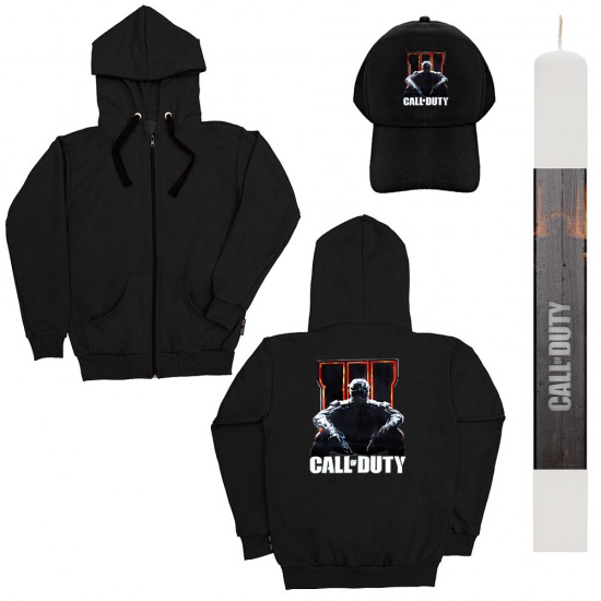 Παιδικό Σετ Ζακετα Με Καπελο Call Of Duty + Λαμπάδα