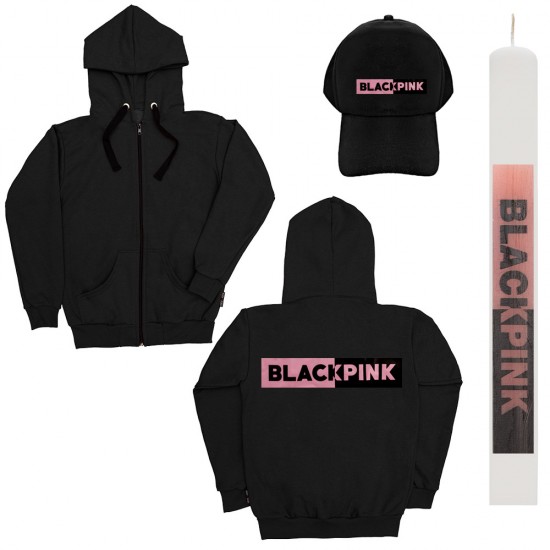 Παιδικό Σετ Ζακετα Με Καπελο Black Pink + Λαμπάδα