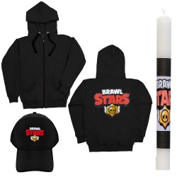 Παιδικό Σετ Ζακετα Με Καπελο Brawl Stars + Λαμπάδα Παιδικό Σετ Ζακετα Με Καπελο Brawl Stars + Λαμπάδα
