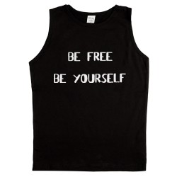 Ανδρικο Αμανικο Μπλουζακι Be Free Be Yourself Ανδρικο Αμανικο Μπλουζακι Be Free Be Yourself