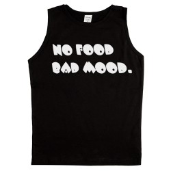 Ανδρικο Αμανικο Μπλουζακι No Food Bad Mood Ανδρικο Αμανικο Μπλουζακι No Food Bad Mood