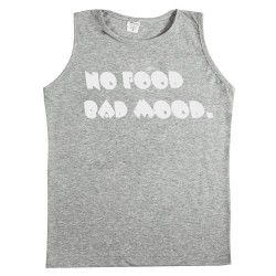 Ανδρικο Αμανικο Μπλουζακι No Food Bad Mood Ανδρικο Αμανικο Μπλουζακι No Food Bad Mood