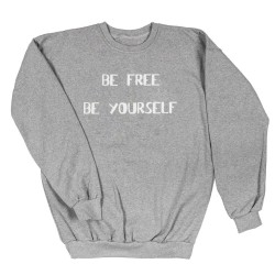 Ανδρικο Φουτερ Χωρις Κουκουλα Be Free Be Yourself Ανδρικο Φουτερ Χωρις Κουκουλα Be Free Be Yourself