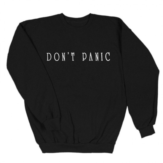 Ανδρικο Φουτερ Χωρις Κουκουλα Don't Panic