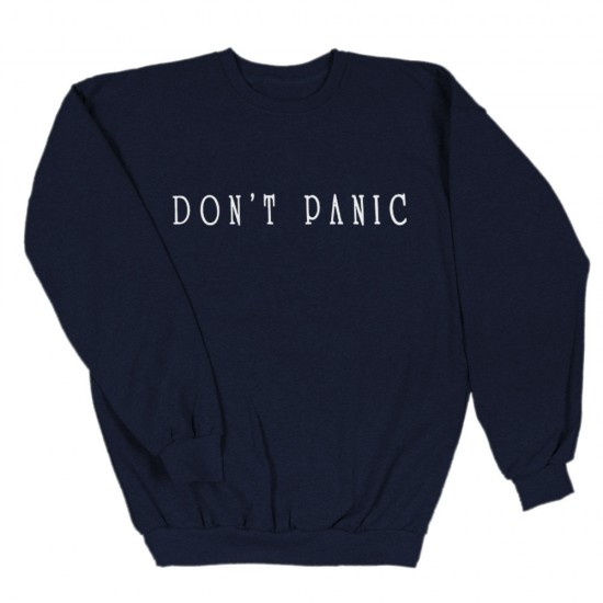 Ανδρικο Φουτερ Χωρις Κουκουλα Don't Panic