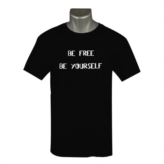 Ανδρικο Κοντομανικο Μπλουζακι Be Free Be Yourself