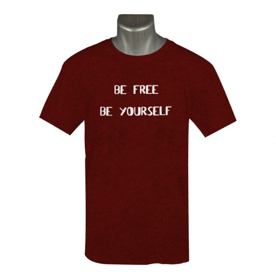 Ανδρικο Κοντομανικο Μπλουζακι Be Free Be Yourself