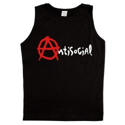 Ανδρικο Αμανικο Μπλουζακι Antisocial Ανδρικο Αμανικο Μπλουζακι Antisocial