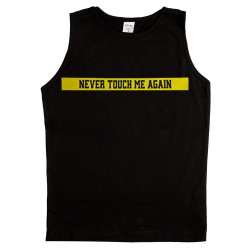 Ανδρικο Αμανικο Μπλουζακι Never Touch Me Again Ανδρικο Αμανικο Μπλουζακι Never Touch Me Again