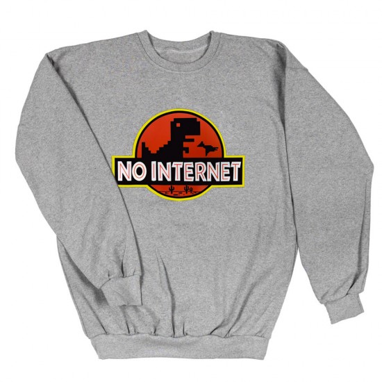 Ανδρικο Φουτερ Χωρις Κουκουλα No Internet