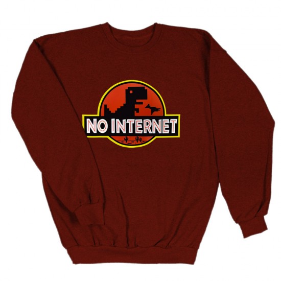 Ανδρικο Φουτερ Χωρις Κουκουλα No Internet