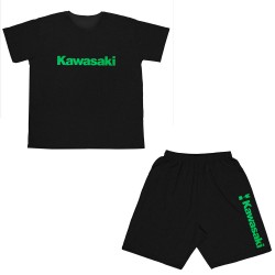 Ανδρικο Σετ Κοντομανικο Με Βερμουδα Plus Size Kawasaki Ανδρικο Σετ Κοντομανικο Με Βερμουδα Plus Size Kawasaki