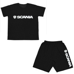 Ανδρικο Σετ Κοντομανικο Με Βερμουδα Plus Size Scania Ανδρικο Σετ Κοντομανικο Με Βερμουδα Plus Size Scania