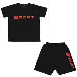 Ανδρικο Σετ Κοντομανικο Με Βερμουδα Plus Size Seat Ανδρικο Σετ Κοντομανικο Με Βερμουδα Plus Size Seat