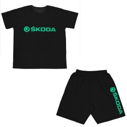 Ανδρικο Σετ Κοντομανικο Με Βερμουδα Plus Size Skoda Ανδρικο Σετ Κοντομανικο Με Βερμουδα Plus Size Skoda