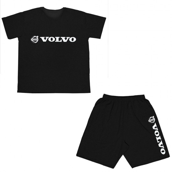 Ανδρικο Σετ Κοντομανικο Με Βερμουδα Plus Size Volvo