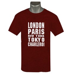 Ανδρικο Κοντομανικο Μπλουζακι London-Paris