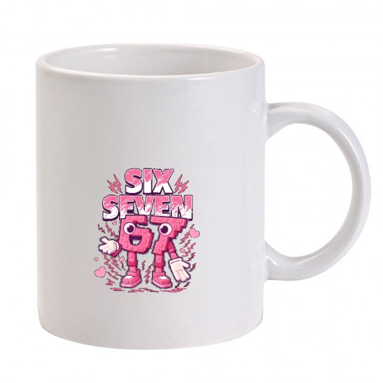 Παιδικη Κουπα Πορσελανης Six Seven Pink Παιδικη Κουπα Πορσελανης Six Seven Pink