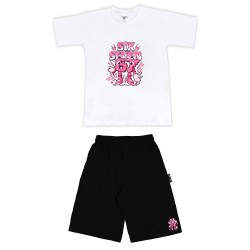 Παιδικο Σετ Κοντομανικο Με Βερμουδα Six Seven Pink Παιδικο Σετ Κοντομανικο Με Βερμουδα Six Seven Pink