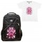 Παιδικη Σχολικη Τσαντα Six Seven Pink + Δωρο T-shirt