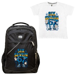 Παιδικη Σχολικη Τσαντα Six Seven + Δωρο T-shirt