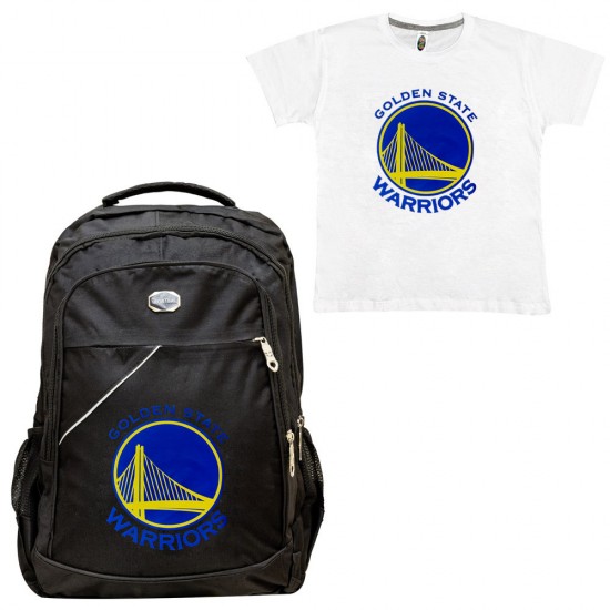 Παιδικη Σχολικη Τσαντα Warriors + Δωρο T-shirt