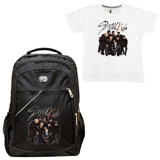 Παιδικη Σχολικη Τσαντα Stray Kids + Δωρο T-shirt Παιδικη Σχολικη Τσαντα Stray Kids + Δωρο T-shirt