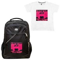 Παιδικη Σχολικη Τσαντα I Never Die + Δωρο T-shirt Παιδικη Σχολικη Τσαντα I Never Die + Δωρο T-shirt
