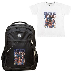 Παιδικη Σχολικη Τσαντα Katseye + Δωρο T-shirt Παιδικη Σχολικη Τσαντα Katseye + Δωρο T-shirt