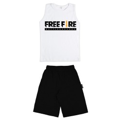 Παιδικο Σετ Αμανικο Με Βερμουδα Free Fire Παιδικο Σετ Αμανικο Με Βερμουδα Free Fire