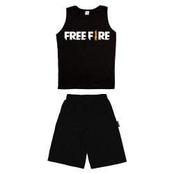 Παιδικο Σετ Αμανικο Με Βερμουδα Free Fire Παιδικο Σετ Αμανικο Με Βερμουδα Free Fire