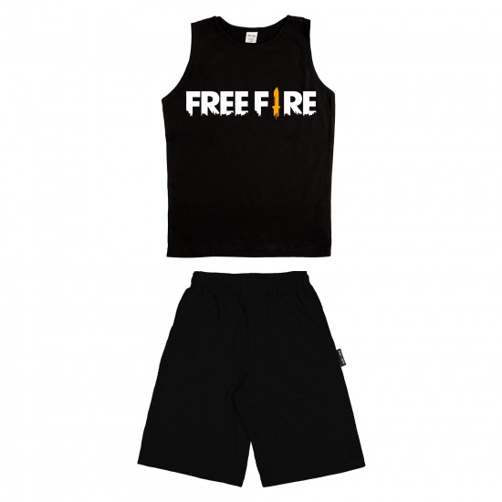 Παιδικο Σετ Αμανικο Με Βερμουδα Free Fire Παιδικο Σετ Αμανικο Με Βερμουδα Free Fire