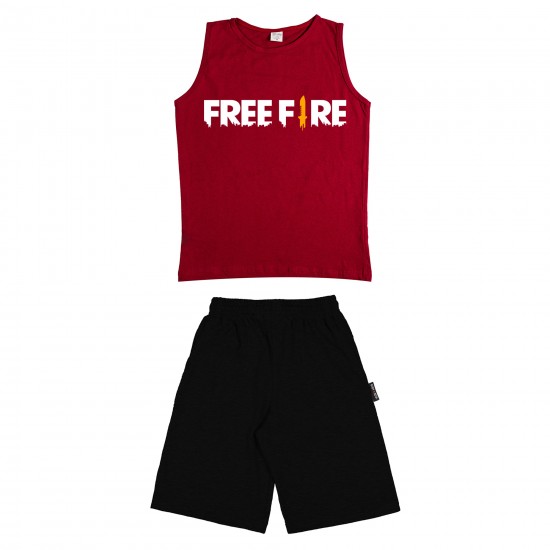 Παιδικο Σετ Αμανικο Με Βερμουδα Free Fire
