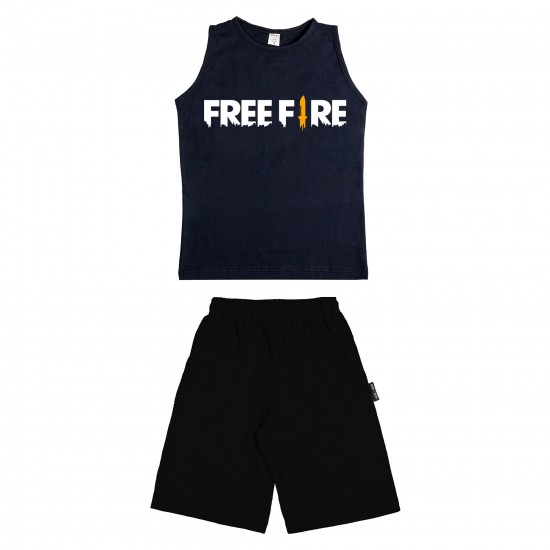 Παιδικο Σετ Αμανικο Με Βερμουδα Free Fire
