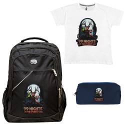 Παιδικό Σχολικό Σετ Τσάντα-Κασετίνα + Δώρο T-shirt 99 Nights Παιδικό Σχολικό Σετ Τσάντα-Κασετίνα + Δώρο T-shirt 99 Nights