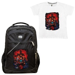 Παιδικη Σχολικη Τσαντα Stranger Things + Δωρο T-shirt Παιδικη Σχολικη Τσαντα Stranger Things + Δωρο T-shirt