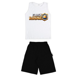 Παιδικο Σετ Αμανικο Με Βερμουδα Clash Royale