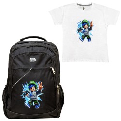 Παιδικη Σχολικη Τσαντα Roblox + Δωρο T-shirt Παιδικη Σχολικη Τσαντα Roblox + Δωρο T-shirt