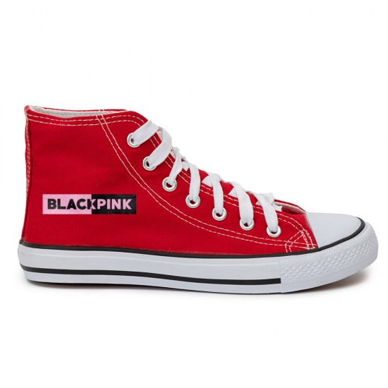 Παιδικα Αθλητικα Μποτακια Sneakers Black Pink
