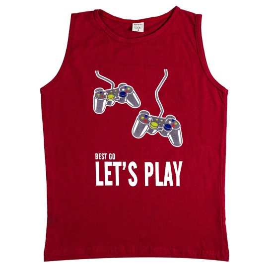 Παιδικο Αμανικο Μπλουζακι Let's Play