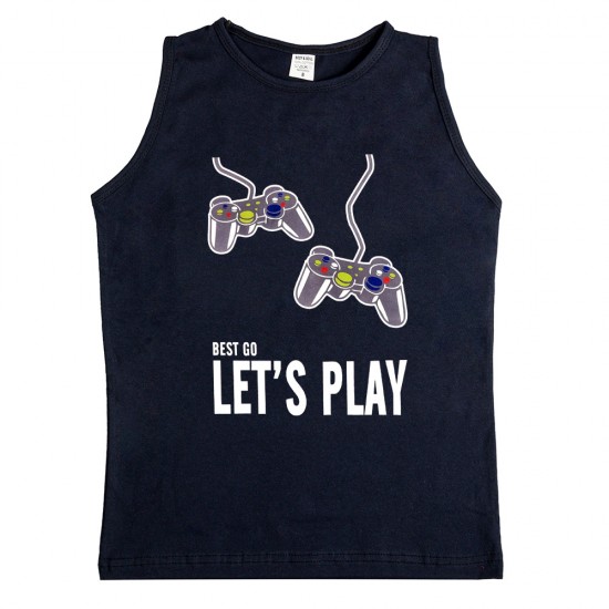 Παιδικο Αμανικο Μπλουζακι Let's Play