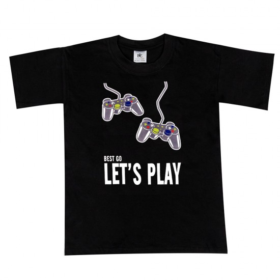 Παιδικο Κοντομανικο Μπλουζακι Let's Play