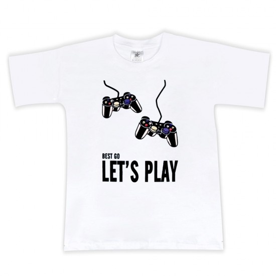 Παιδικο Κοντομανικο Μπλουζακι Let's Play