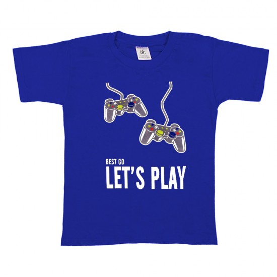 Παιδικο Κοντομανικο Μπλουζακι Let's Play