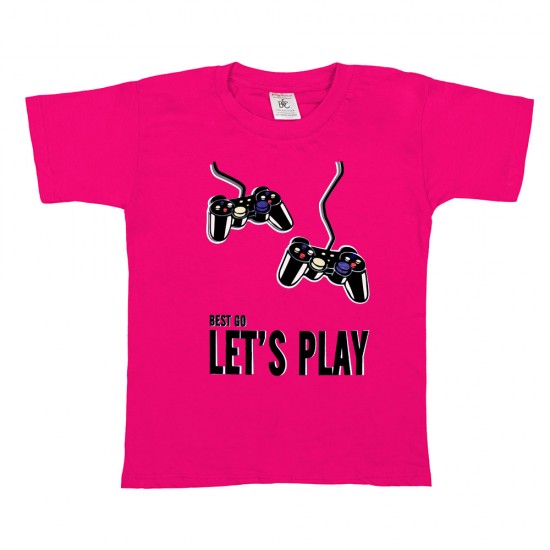 Παιδικο Κοντομανικο Μπλουζακι Let's Play