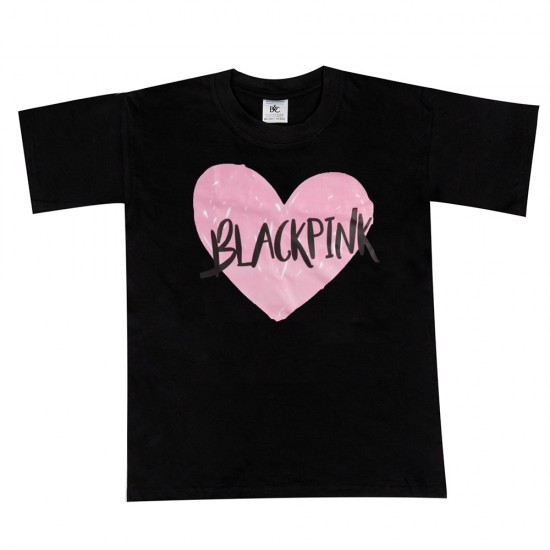 Παιδικο Κοντομανικο Μπλουζακι Black Pink