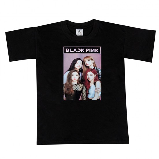 Παιδικο Κοντομανικο Μπλουζακι Black Pink