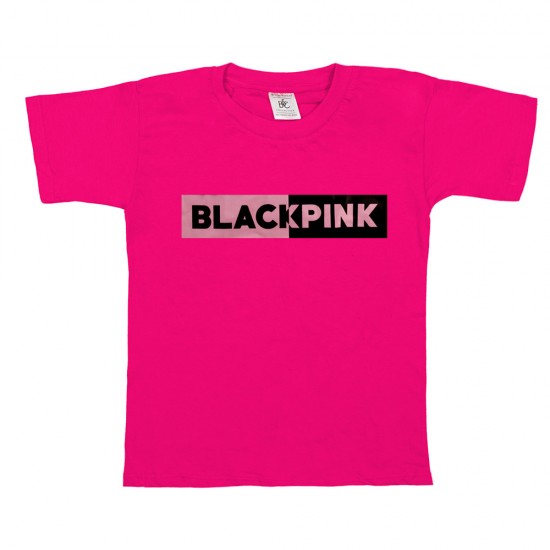 Παιδικο Κοντομανικο Μπλουζακι Black Pink
