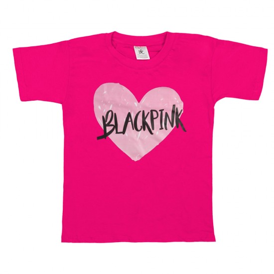 Παιδικο Κοντομανικο Μπλουζακι Black Pink